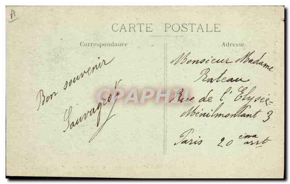 CPA Militaria Le Creusot Usines Schneider Canon de campagne a tir rapide  — Rückseite