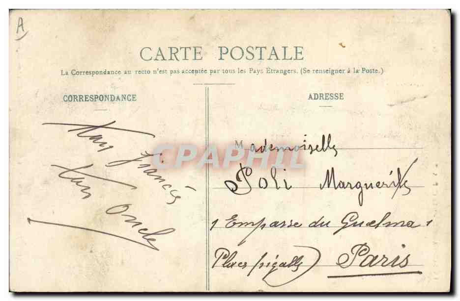 CPA Folklore Normandie Marc de pomme au retour d'un bon marche  — Verso