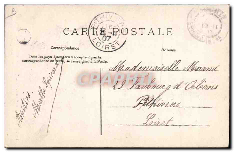 CPA Folklore Normandie Une jeune dentelliere  — Verso