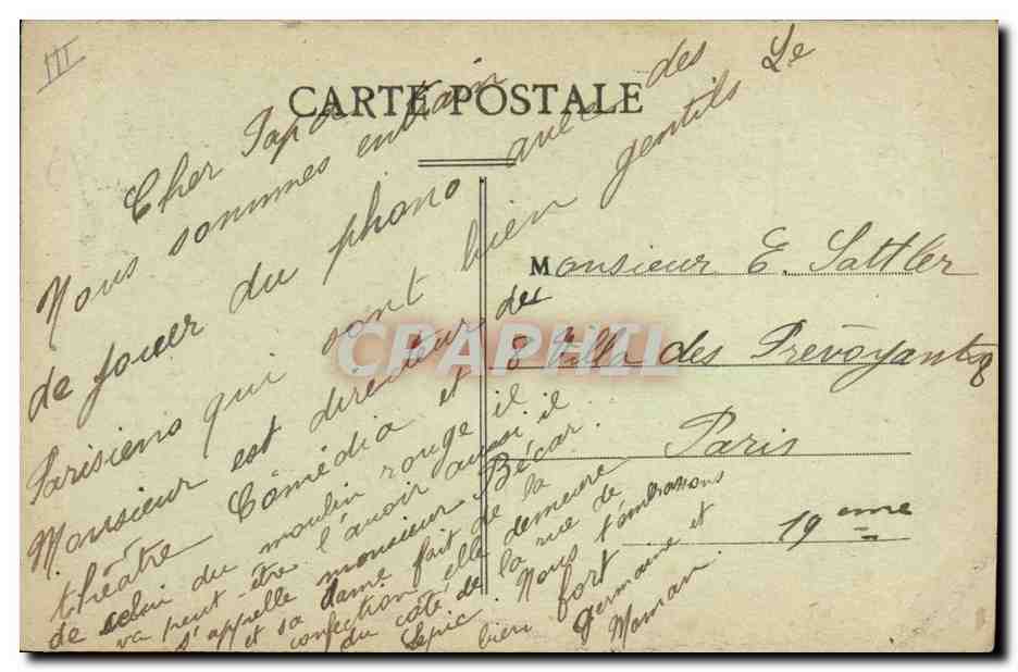 CPA Folklore Normandie Enfants — Verso