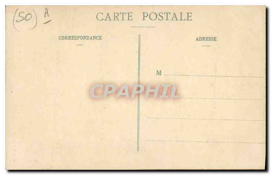 CPA Folklore Granville Une Bichetiere — Verso