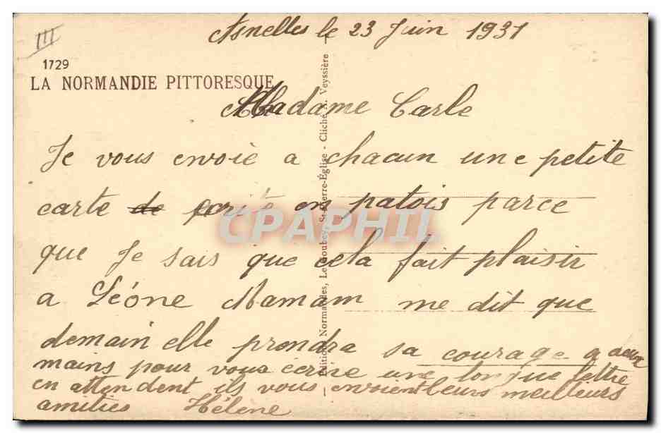 CPA Folklore Femme Enfant La premiere lecon  — Verso