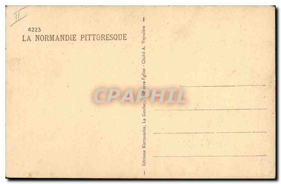 CPA Folklore Normandie  — Verso