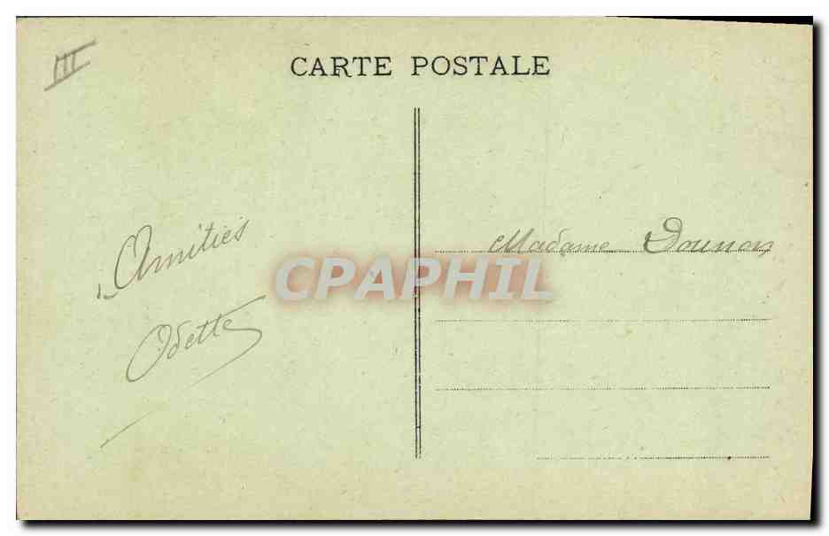 CPA Folklore Femme ane Mule Normandie — Rückseite