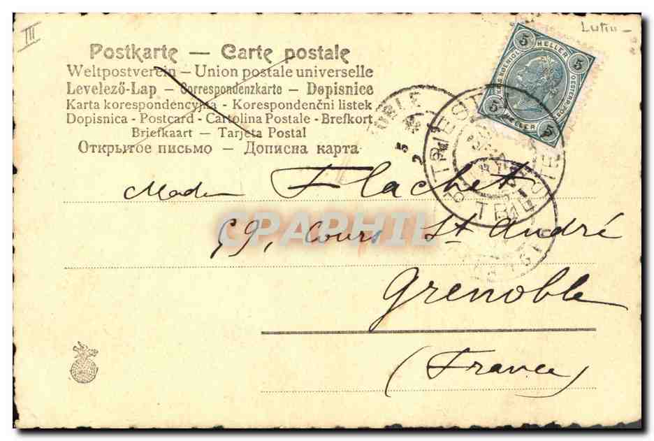 Lapin de Pâques et enfant — scène de Pâques — éditeur non identifié, n° 342 — Verso