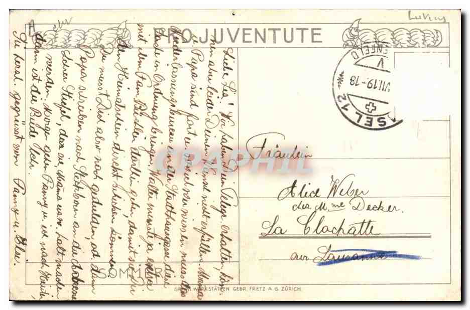 CPA Lutin Fantaisie — Verso
