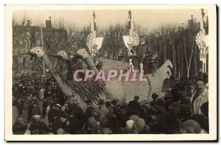 Carnaval — desfile con mascota ave — editor desconocido