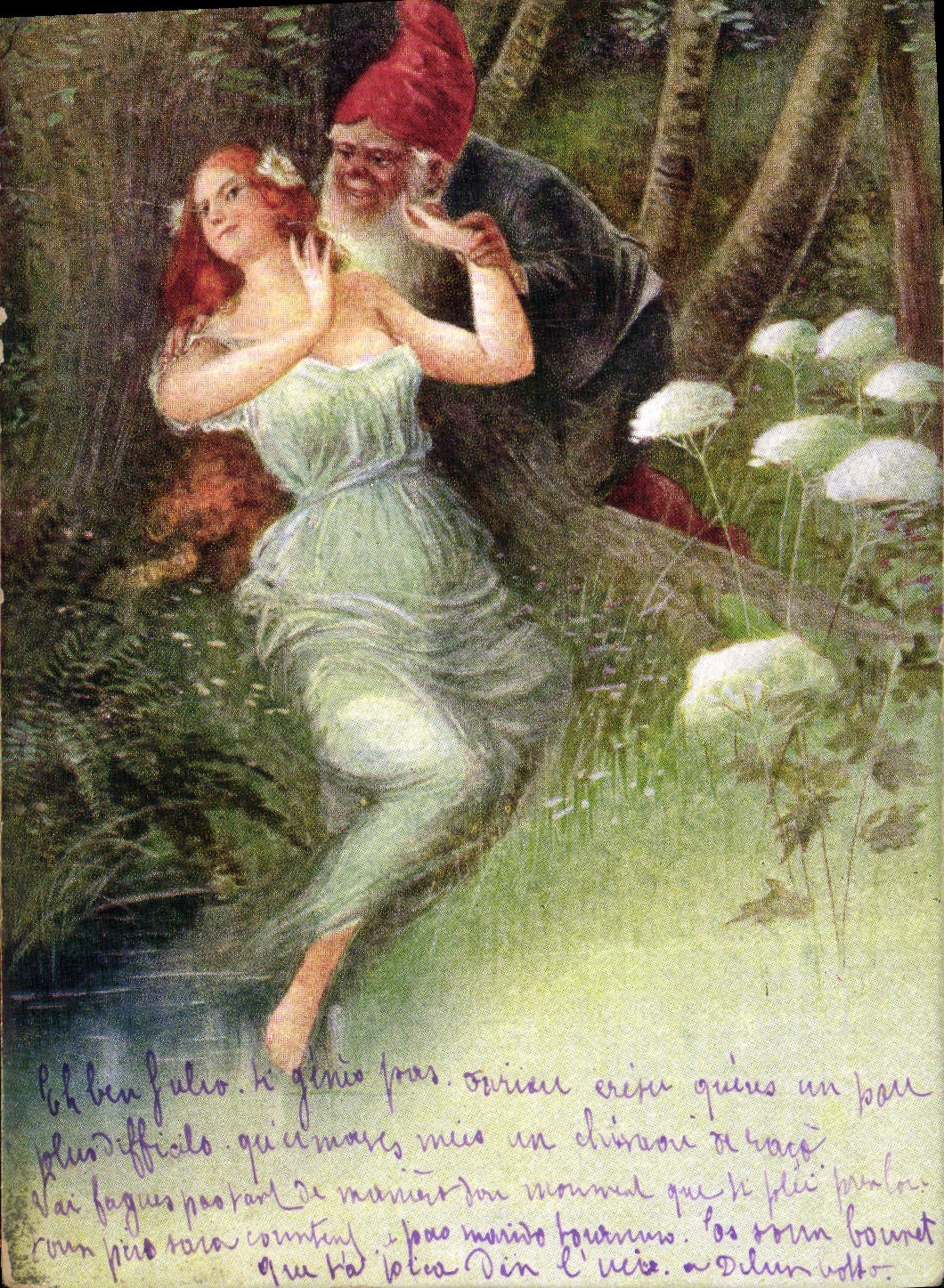 Gnome et fée dans la forêt — éditeur non identifié, série 231