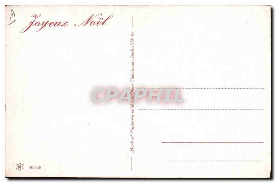 Père Noël décorant un gâteau — scène de Noël — éditeur "Noritas" Papierwarenfabrik Oscar Heiermann, Berlin SW 68 — Reverso