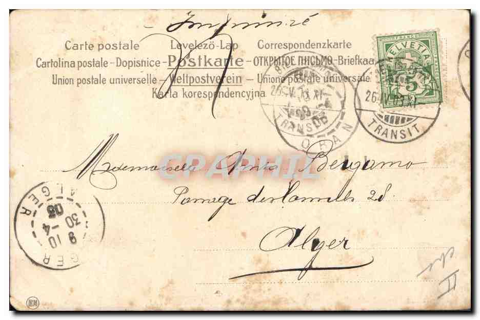 CPA Lutin Fantaisie  — Rückseite