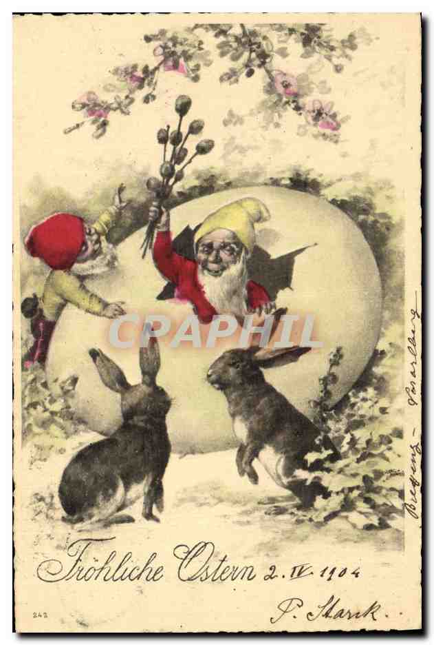 Gnomes et lapins — Pâques 1904 — éditeur non identifié, n° 242