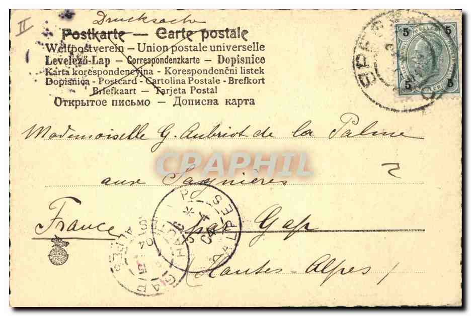Gnomes et lapins — Pâques 1904 — éditeur non identifié, n° 242 — Verso