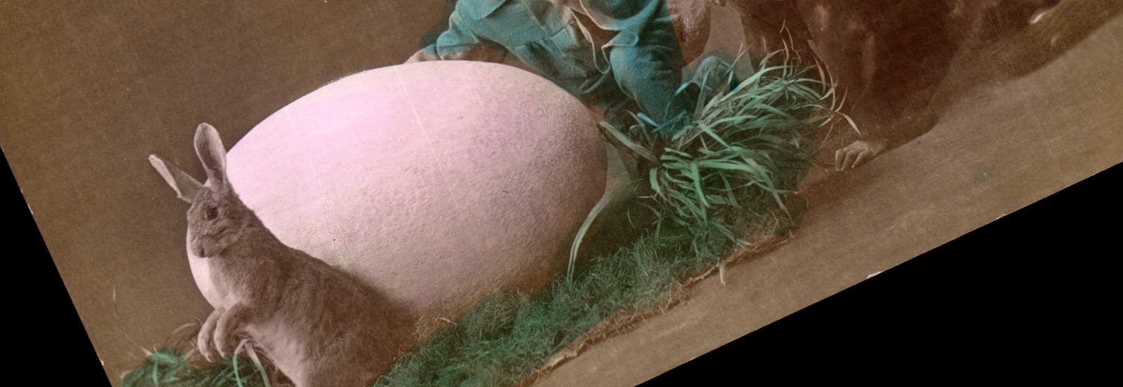 CPA Lutin Fantaisie Lapin oeuf