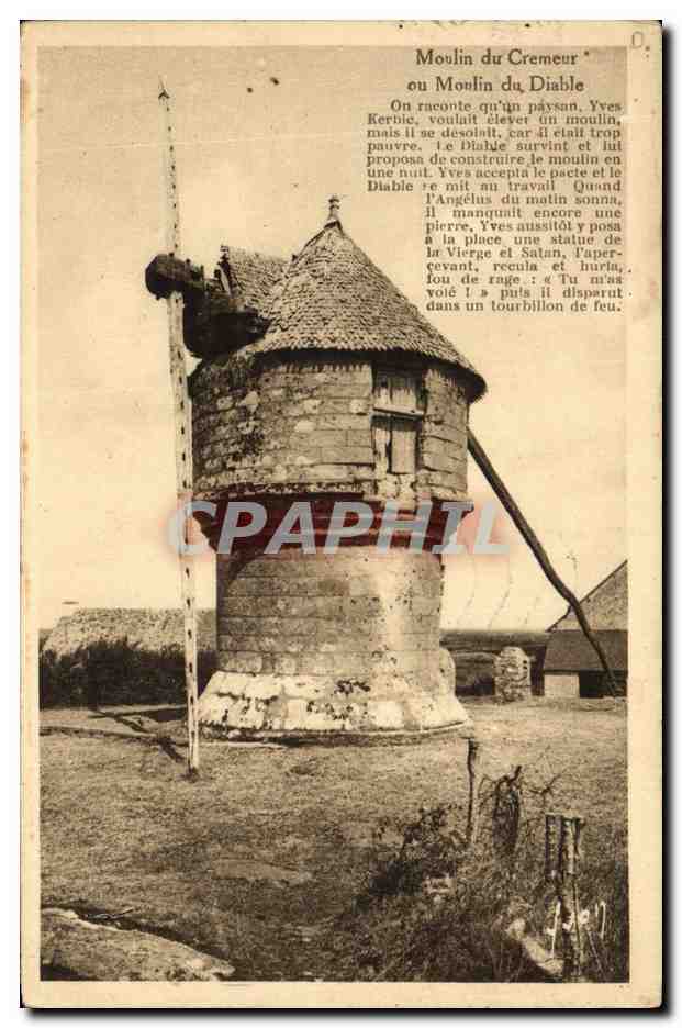 CPA Moulin a vent Moulin du Cremeur ou moulin du diable