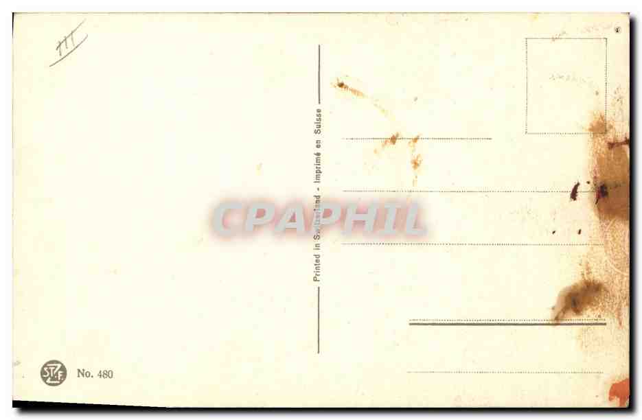 Moulin à vent — Paysage aux tulipes — STF, n° 480 — Reverso
