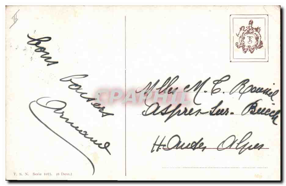 CPA Moulin a vent Femme Enfant  — Rückseite