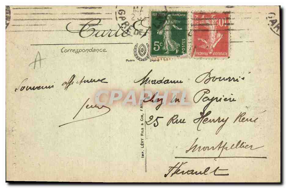 Paris — Le Moulin de la Galette — LL. — Verso