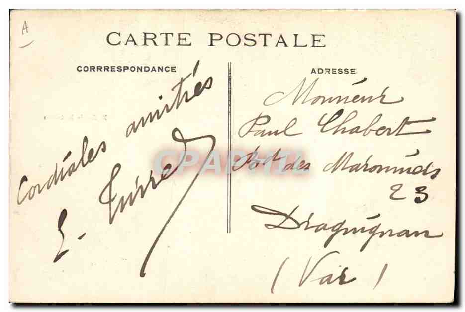 Carnaval d'Aix — 1912 — Moulin de la Galette — T. Olive — Verso