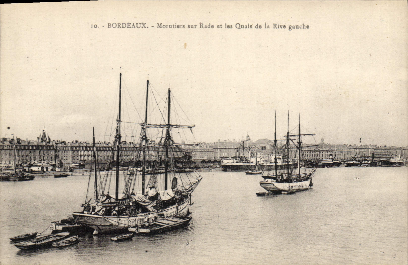 Bordeaux - Morutiers sur Rade et les Quais de la Rive gauche — Cartes 'La Cigogne', Bordeaux