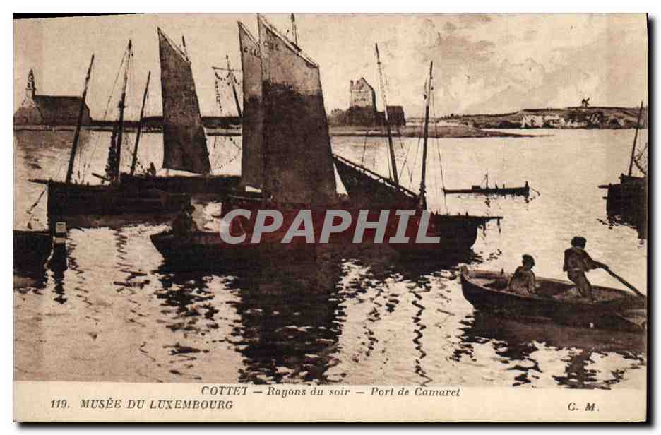 Port de Camaret — Rayons du soir — Éditeur C. M.
