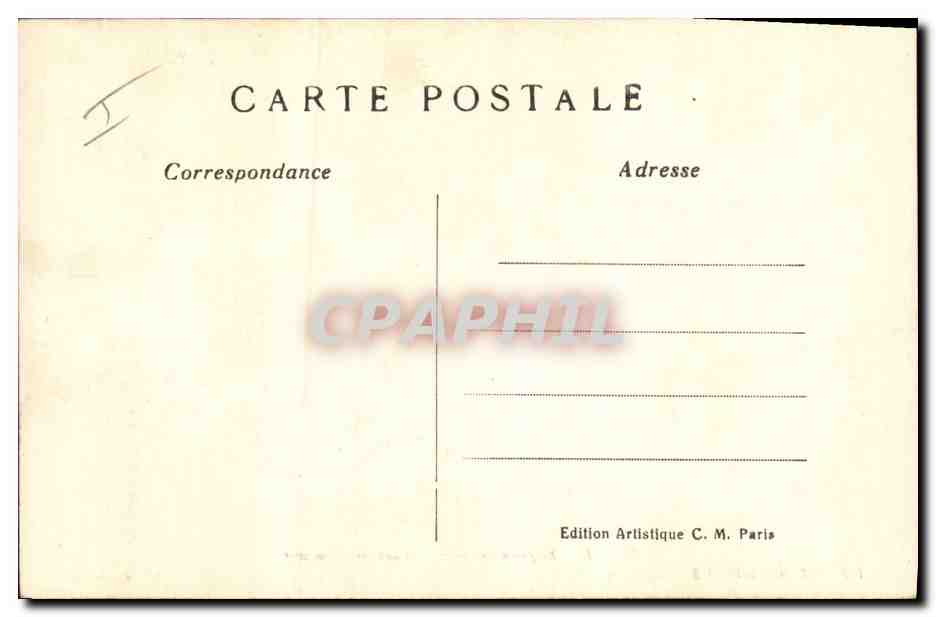 Port de Camaret — Rayons du soir — Éditeur C. M. — Verso