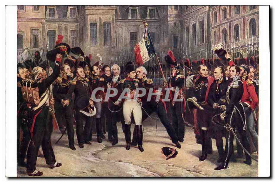 CPA Napoleon 1er Vernet Musee de Versailles Adieux de Napoleon a la garde imperiale a Fontainebleau