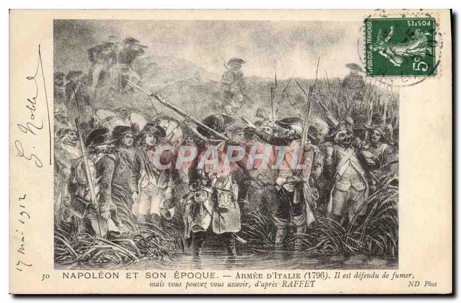 CPA Napoleon 1er Armee d'Italie 