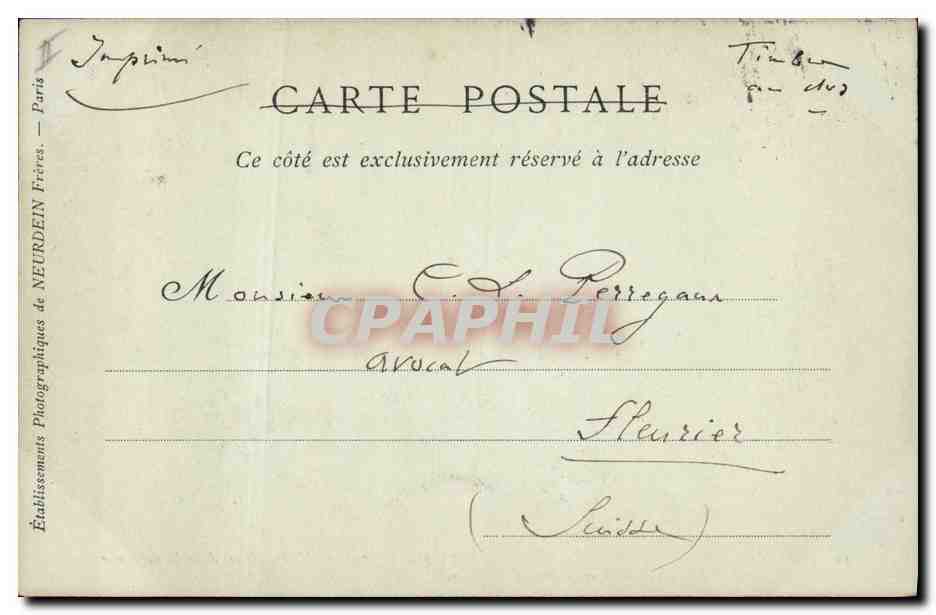 CPA Napoleon 1er Armee d'Italie  — Rückseite