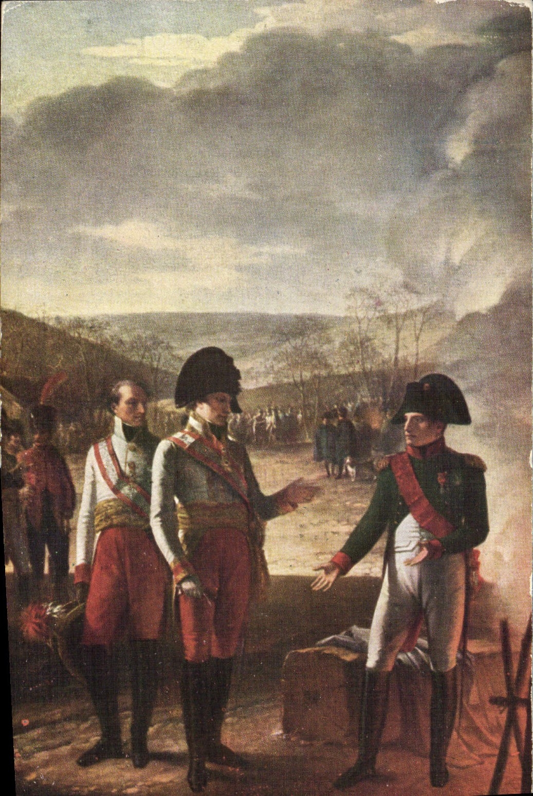 CPA Napoleon 1er Pierre Prud'hon Entrevue de Napoleon et de Francois II apres la bataille d'Austerlitz