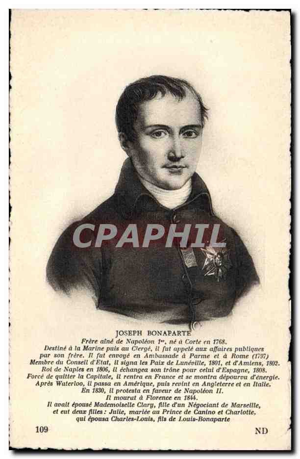 CPA Napoleon 1er Joseph Bonaparte
