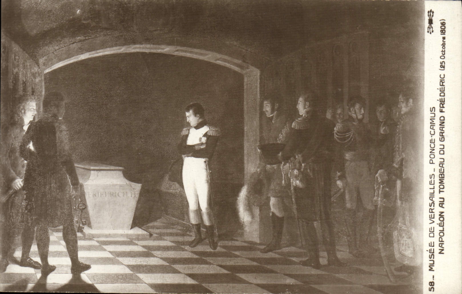 CPA Napoleon 1er Musee de Versailles Ponce Camus Napoleon au tombeau du Grand Frederic 