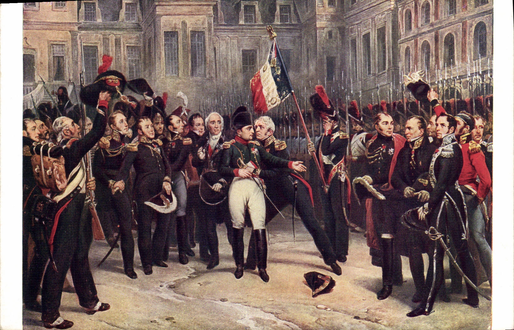 CPA Napoleon 1er Musee de Versailles Adieux de Napoleon a la garde imperiale a Fontainebleau