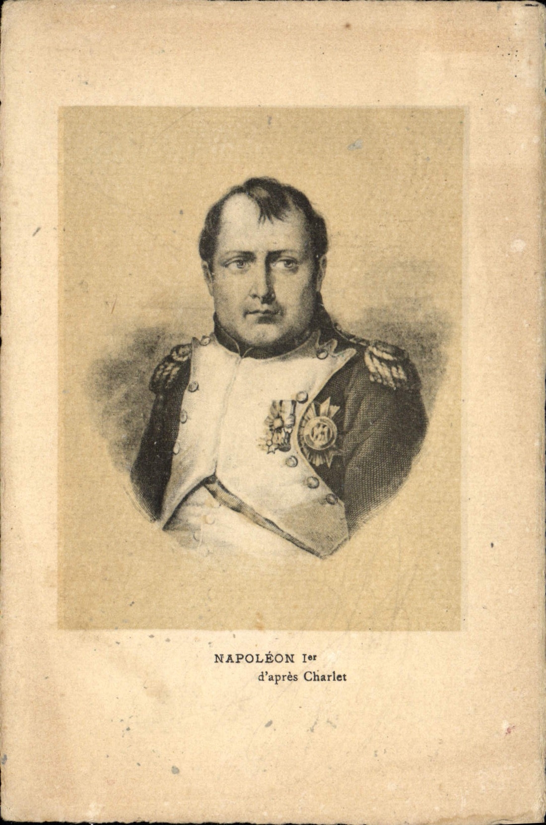 Napoléon Ier — portrait d'après Charlet — édition SUPRA