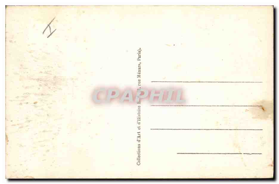 CPA Napoleon 1er Bataille des Pyramides Egypte — Rückseite