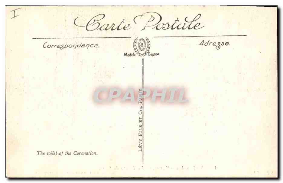 CPA Napoleon 1er Viger La toilette du sacre Musee de Longchamp Marseille — Rückseite