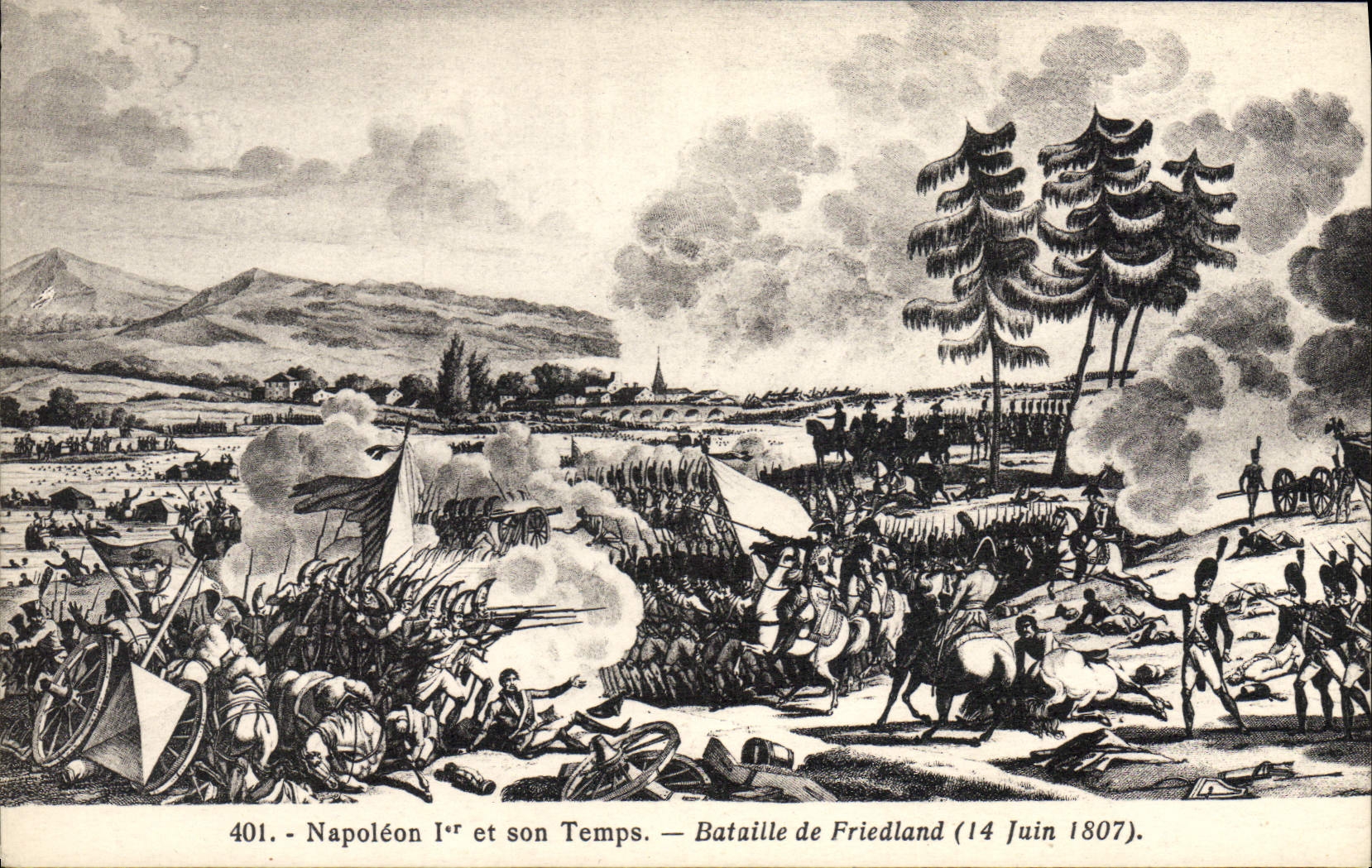 CPA Napoleon 1er Bataille de Friedland 
