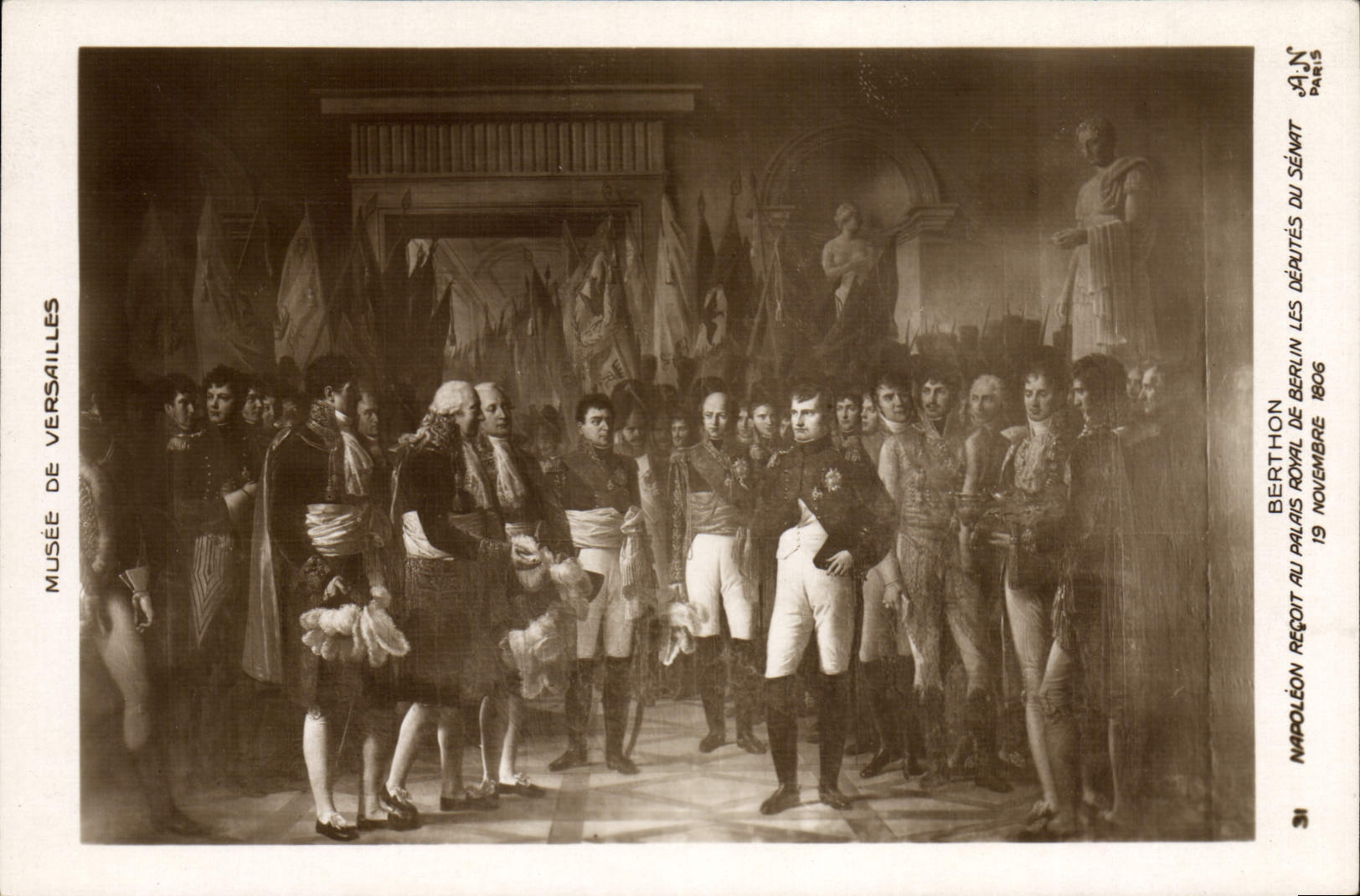 CPA Napoleon 1er Berthon Napoleon recoit au palais royal de Berlin les deputes du Senat