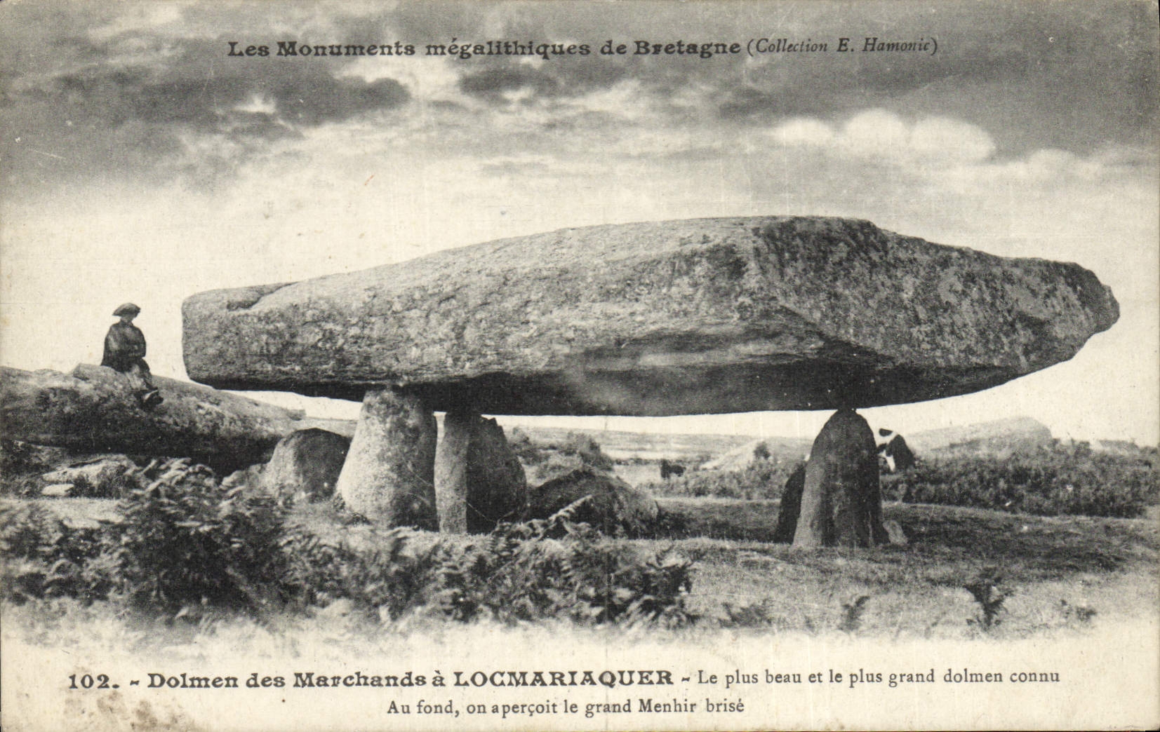 CPA Dolmen Menhir Dolmen des marchands a Locmariaquer 