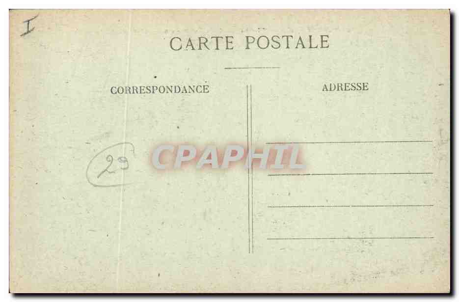 CPA Dolmen Menhir Morgat Menhir La Republicaine et le dolmen renverse Au fond L'ile de Laber Enfants Folklore — Rückseite