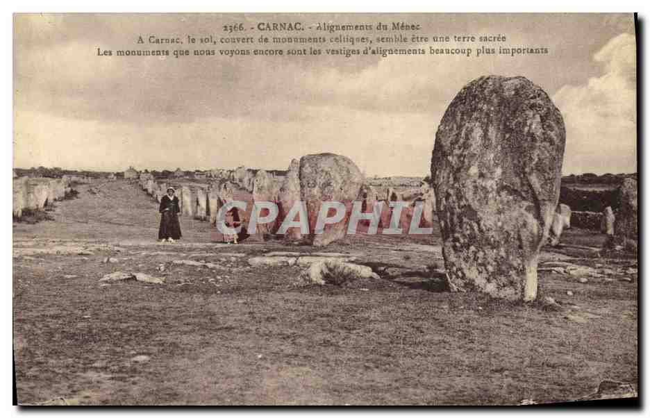 CPA Dolmen Menhir Carnac Alignements du Menec 