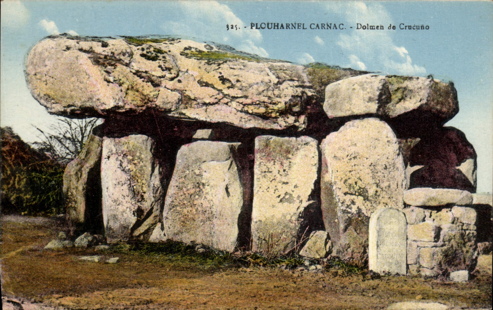 CPA Dolmen Menhir Plouharnel Carnac Dolmen de Crucuno