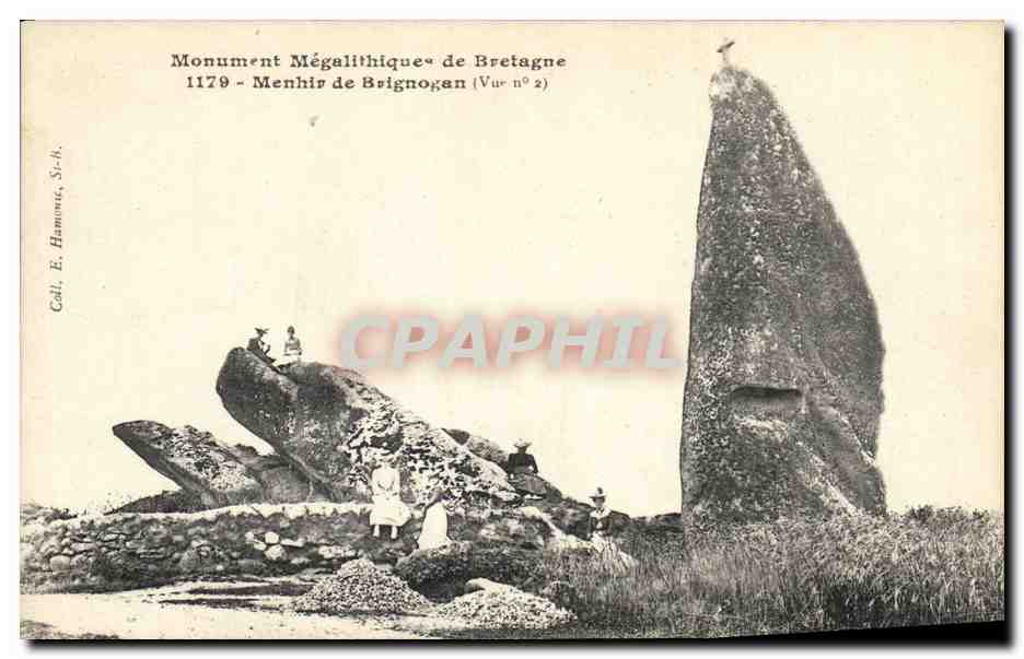 CPA Dolmen Menhir de Brignogan 