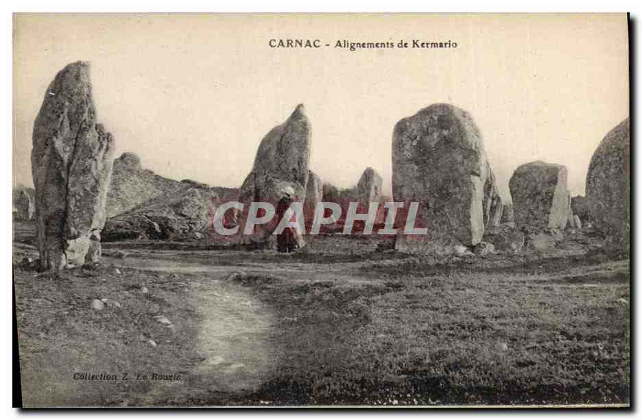 CPA Dolmen Menhir Carnac Alignements de Kermario
