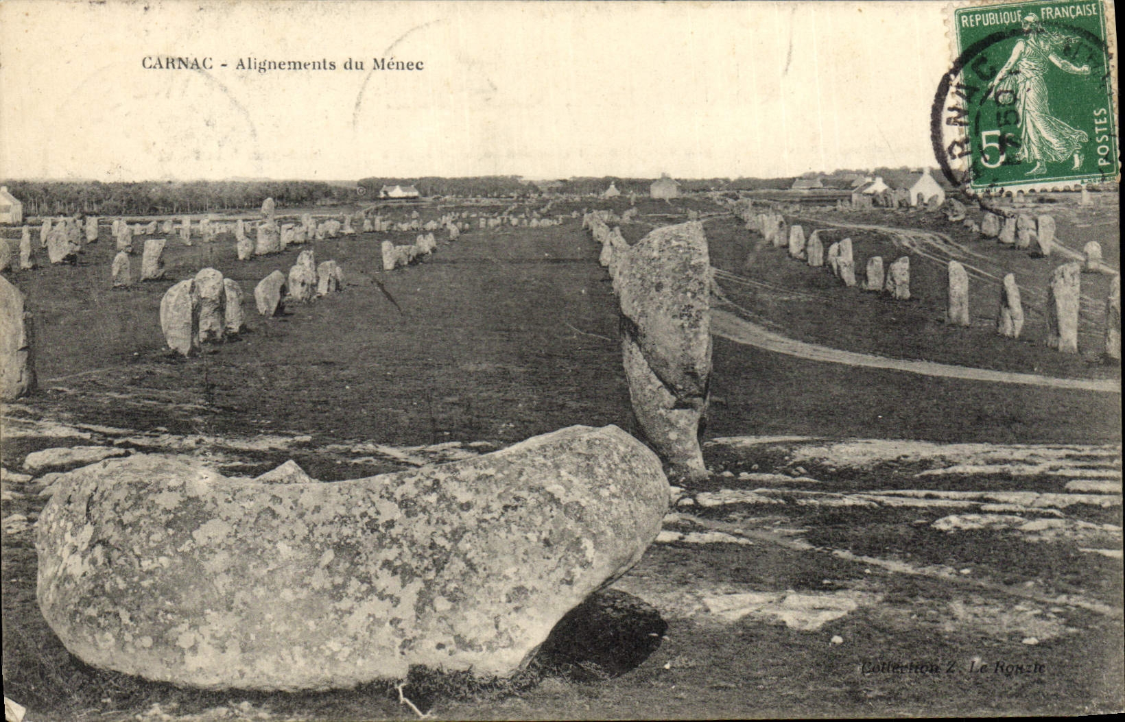 CPA Dolmen Menhir Carnac Alignements du Menec