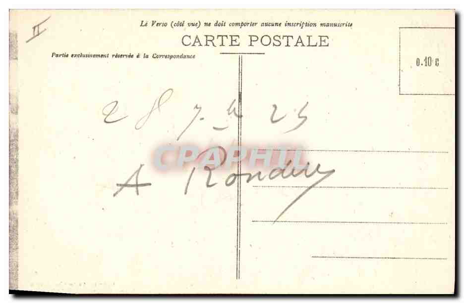 CPA Dolmen Menhir Plouharnel Carnac Dolmen de Crucuno Enfants — Rückseite
