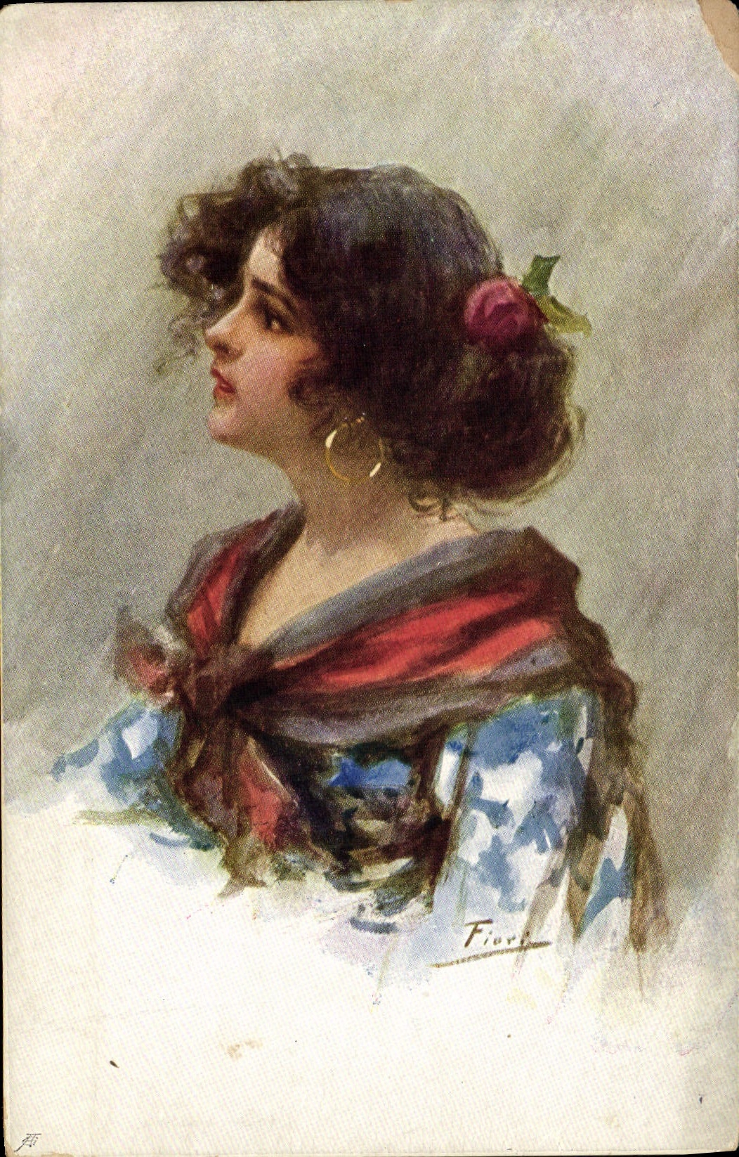 CPA Fantaisie Illustrateur Femme