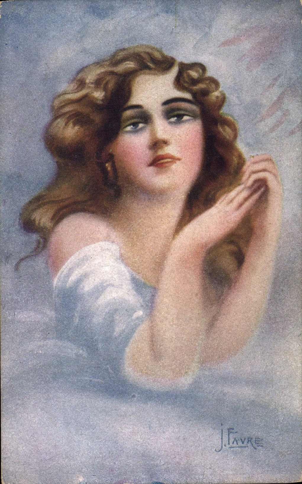 CPA Fantaisie Illustrateur Femme Favre