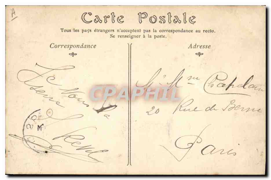 CPA Militaria Camp de Chalons Ecoles a feu Artillerie lourde avec pieces de 155 court Modele 1890 — Rückseite