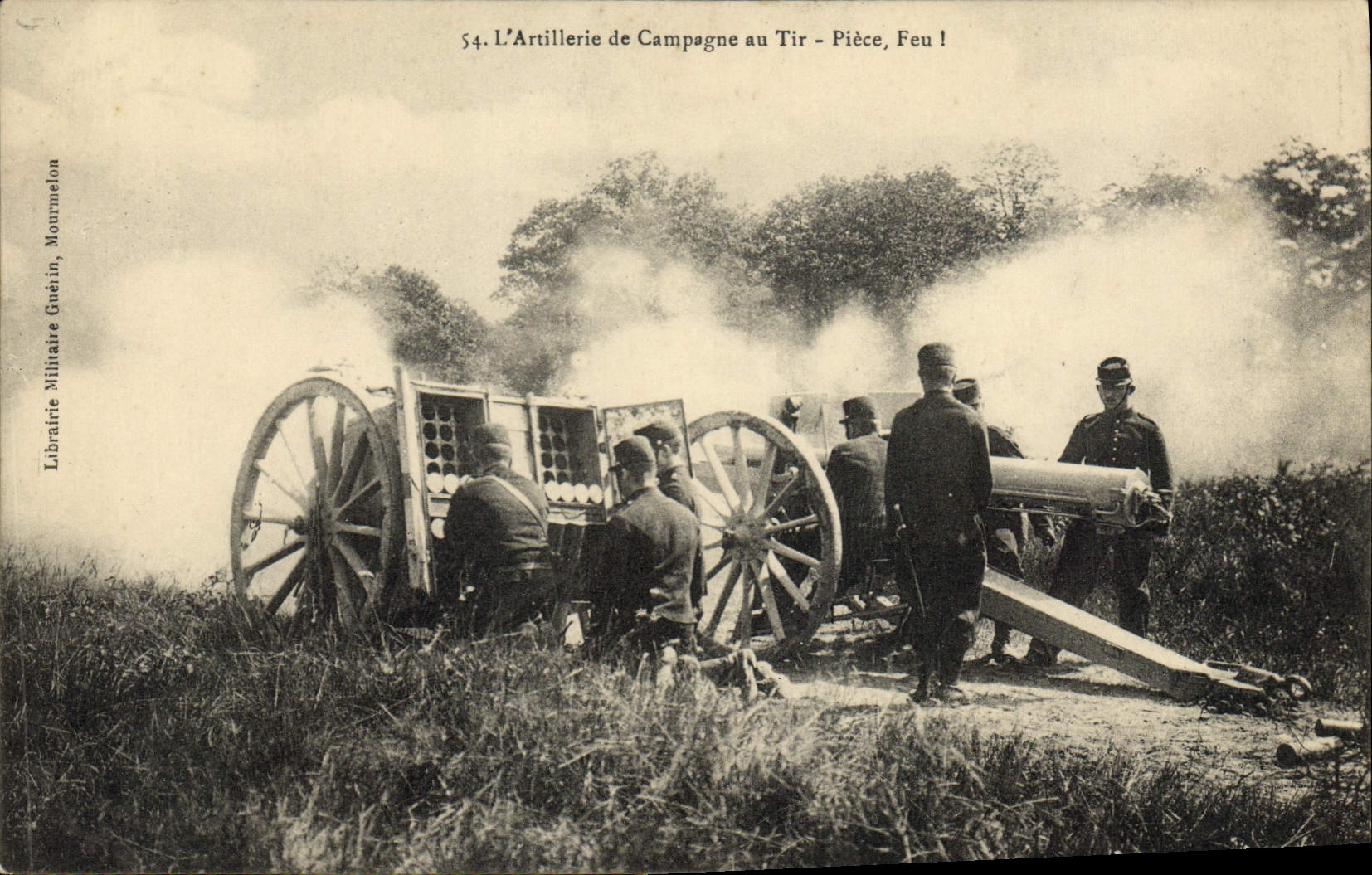 Artillerie de Campagne au Tir - Pièce, Feu ! — Librairie Militaire Guedelin, Mourmelon