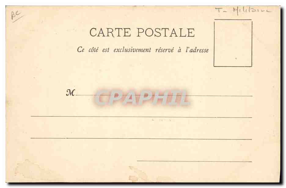 CPA Militaria Revue des Reservistes de la 11 eme division 1899 Le defile — Rückseite